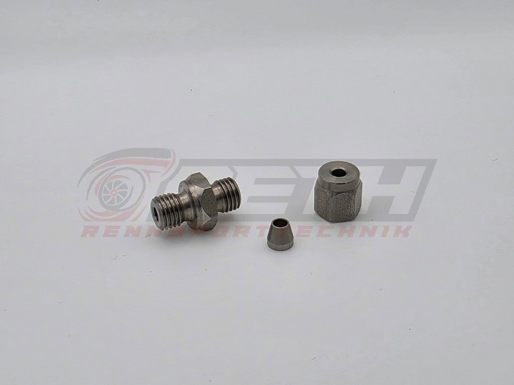 Klemmringverschraubung / Einschweissmuffe Edelstahl für EGT Sensor M8x1 / M10x1