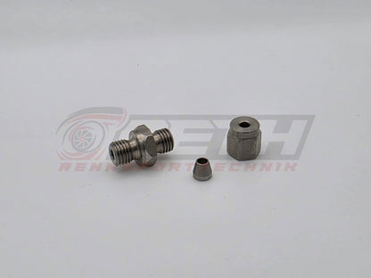 Klemmringverschraubung / Einschweissmuffe Edelstahl für EGT Sensor M8x1 / M10x1