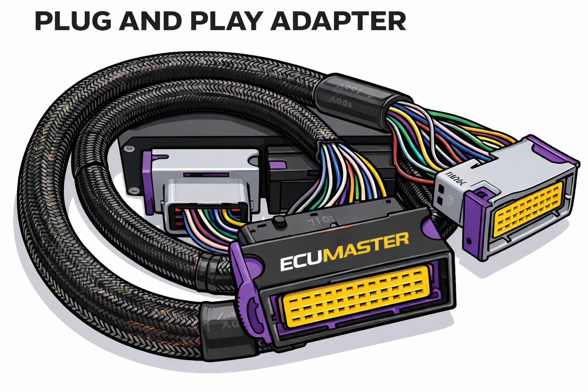 Ecumaster PnP Adapter - EMU Black - R32