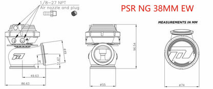 Pulsar New Gen Wastegate 38mm V-Band
