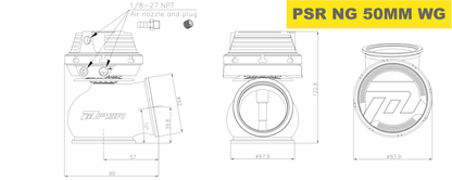 Pulsar New Gen Wastegate 50mm V-Band